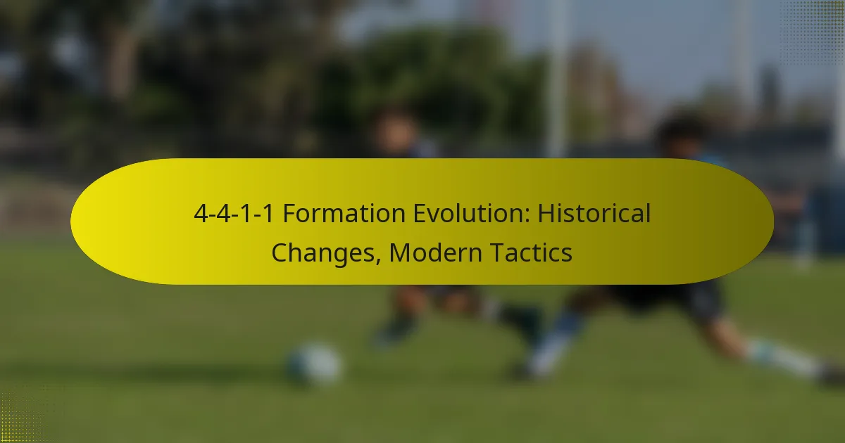 4-4-1-1 Formation Evolution: Historical Changes, Modern Tactics