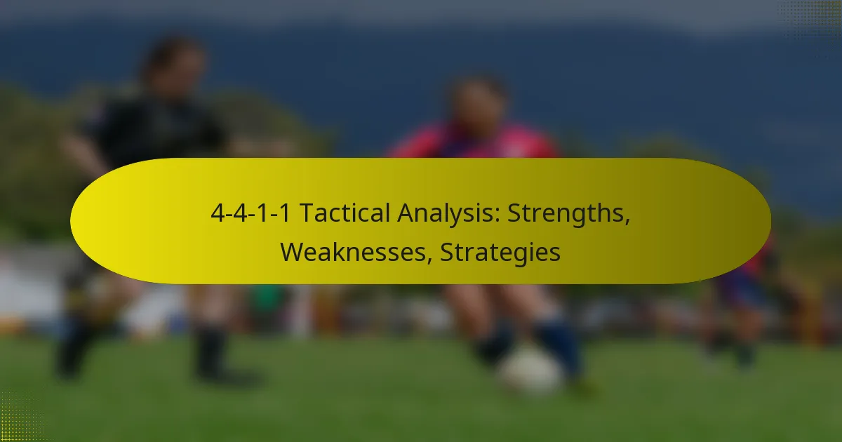 4-4-1-1 Tactical Analysis: Strengths, Weaknesses, Strategies