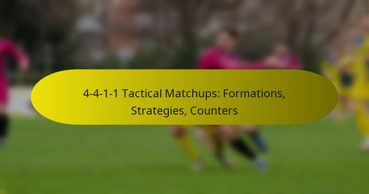 4-4-1-1 Tactical Matchups: Formations, Strategies, Counters